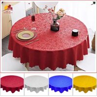 Khăn Trải Bàn Tròn 1m6 Gấm Móc Cho Nhà Hàng, Sự Kiện