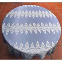 Khăn trải bàn vải nhung bông 2 mặt như hình mô tả