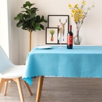 Khăn trải bàn Vải Polyester dày dặn hình chữ nhật đơn màu không hoạ tiết