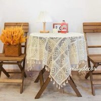 Khăn trải bàn vải ren vuông