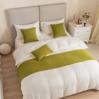 Khăn trải giường Khăn trải giường nhung Khăn trải giường hiện đại Bắc Âu Người chạy giường cao cấp có thể đảo ngược Khăn quàng cổ bảo vệ Giường ném Phòng ngủ gia đình Khách sạn Trang trí Khăn đuôi giường