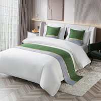 Khăn trải giường Khăn trải giường sang trọng hiện đại ném giường chất lượng cao Vỏ chăn ga gối mềm bảo vệ Khăn đầu giường cho phòng ngủ khách sạn Trang trí, Khăn quàng cổ chạy giường cỡ Queen / King