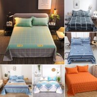 Khăn trải giường mềm Tấm trải giường phẳng Cadar Polyester Bộ đồ giường phẳng Vỏ giường đơn Queen King Size
