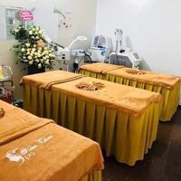 Khăn trải giường spa thẩm mỹ viện loại dày mềm mịn KT 90*1m9 khăn bông xuất khẩu