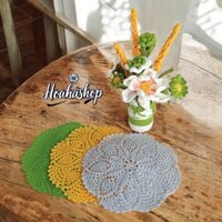 🌿Khăn Trải Lót Bình Hoa 25CM – Điểm Nhấn Trang Trí Tinh Tế Cho Ngôi Nhà 🏡✨