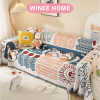 Khăn trải sofa thảm phủ sofa hoa văn hiện đại