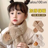 Khăn Trẻ Em Thu Đông Chống Gió Ấm Áp Bé Trai Bé Gái Cổ Áo 2024 Phong Cách Mới Sang Trọng Yếm Cho Bé