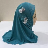 khăn trùm đầu Hijab Đạo Hồi Malaysia Indonesia woman wearing a headscarf, head coverings - đen ren