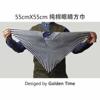 Khăn Trùm Đầu Khăn Mặt Hip Hop vintage Retro Khăn hiphop Mắt 3.24 Yếm Vuông Khăn Nam Xe Máy Nguyên Chất Cotton