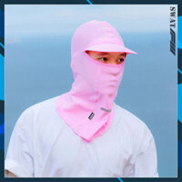 Khăn trùm đầu ninja có vành to che mặt, logo phản quang, hàng chuẩn cao cấp, vải co dãn, mát mịn