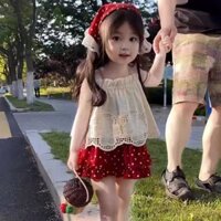 Khăn trùm đầu Off-Season Bộ đồ bé gái thời trang Bộ đồ hai mảnh thời trang