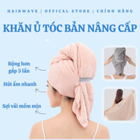 Khăn ủ tóc kiểu mở dây chun Turban mới giúp tóc khô nhanh, hút ẩm tốt - Hasora