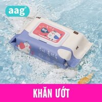 Khăn Ướt AAG Hàn Quốc 80 Tờ 100% Thảo Dược Tự Nhiên An Toàn Cho Bé AAG602/608  - DoSoSinhBoSu
