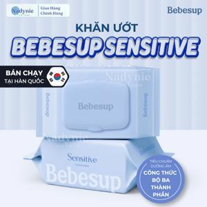Khăn ướt Bebesup Sensitive có nắp 80 tờ