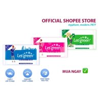 Khăn ướt bỏ túi Let-green (10 miếng /1 gói)- COMBO LỐC 24 gói.