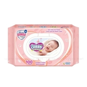 Khăn ướt Bobby 100 tờ