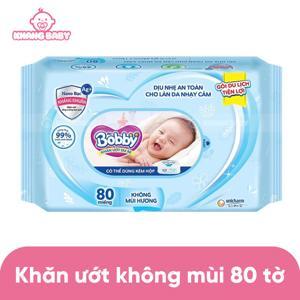 Khăn ướt Bobby 80 tờ