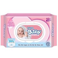 Khăn ướt Bobby hương thơm nhẹ nhàng (100 miếng)