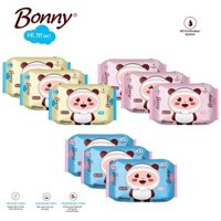 Khăn ướt cho bé, COm bo 5 gói - 10 gói khăn ướt Bonny cho bé