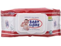 Khăn ướt em bé Baby Care không mùi gói 80 miếng