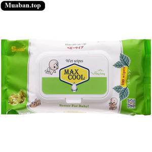 Khăn ướt em bé Max Cool gói 100 miếng