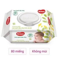 Khăn ướt Huggies 80 tờ(không mùi an toàn cho da bé)