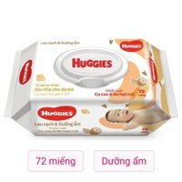 Khăn ướt Huggies Nourishing Clean chiết xuất ca cao và bơ hạt mỡ hương dịu nhẹ gói 72 miếng