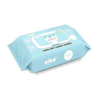 Khăn Ướt Kháng Khuẩn Aiko Xanh 100 Tờ Không Mùi