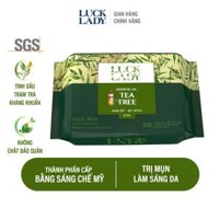 Khăn Ướt Luck Lady 25 tờ/gói Tea Tree