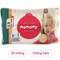 Khăn ướt Mamamy chống hăm và rôm sảy không mùi gói 30 miếng
