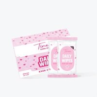 Khăn ướt mini nhỏ gọn tiện lợi Tinee – Hộp 20 gói khăn ướt mini (8 tờ/ 1 gói)