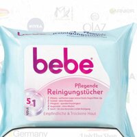 Khăn ướt tẩy trang Bebe young Care 5in1 của Đức
