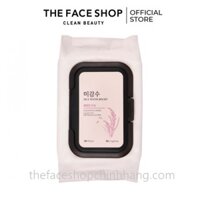 Khăn ướt tẩy trang chiết xuất Gạo Rice Water Bright Cleansing Facial Wipes (50 miếng)