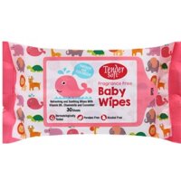 Khăn Ướt Tender Soft Baby Wipes 30 Tờ Hồng
