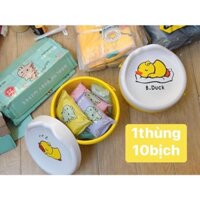 Khăn ướt thùng xe nhựa con vịt vàng