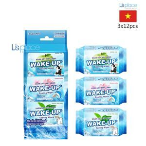 Khăn ướt Wake-Up Cool hương bạc hà gói 20 miếng