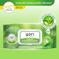 Khăn ướt Yori Bayby tinh chất trà xanh – 100 tờ
