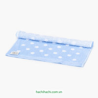 Khăn vải cotton cao cấp Nissen 28x40cm Dotted Table Towel Blue ITA-00043B - Hachi Hachi Japan Shop
