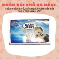 Khăn vải khô đa năng Baby JERRY 🍀FREESHIP 🍀  Gói 350gr Siêu mềm mịn, an toàn thay thế khăn ướt