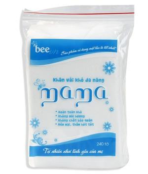 Khăn vải khô đa năng Mama 240 tờ