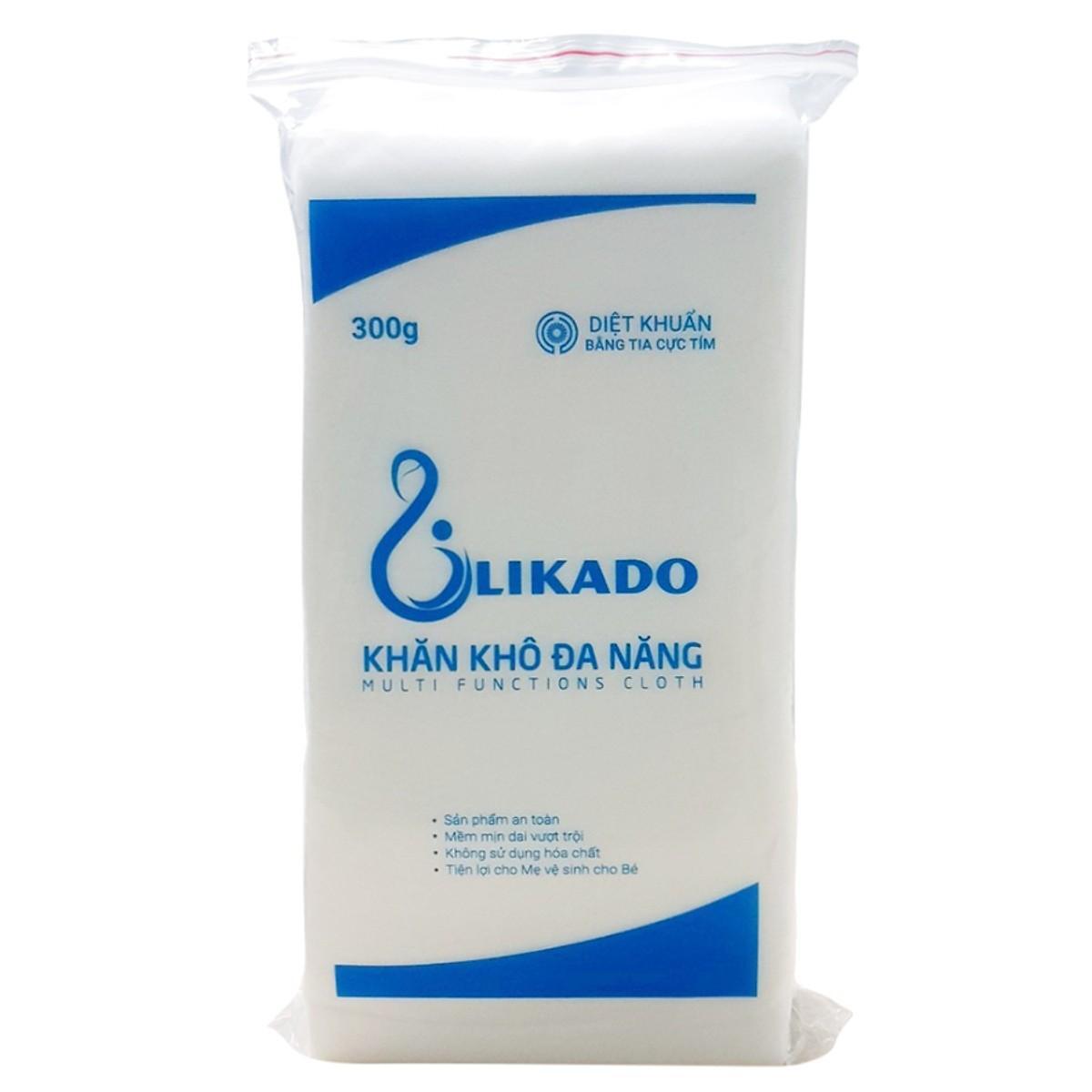 Khăn vải khô đa năng Likado túi 300g