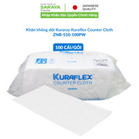 Khăn vải không dệt Kuraray Kuraflex Counter Cloth ZNB, dùng để lau bề mặt chế biến thực phẩm, nhanh khô - 100 Cái/gói