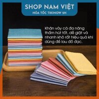 Khăn Vảy Cá Đa Năng Lau Kính Lau Màn Hình Lau Bếp Không Xù Lông Siêu Thấm Hút - 25 x 25cm