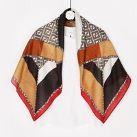 Khăn vuông Cotton 88cm / 35 inch / 90g Khăn choàng đầu in hình nữ WJ1016-50