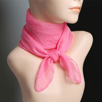 Khăn Vuông Nhỏ Nữ Màu Trơn Phiên Bản Hàn Quốc Yếm Mỏng Khăn Voan Tất Cả Trận Đấu Vuông Trang Trí Khăn Lụa