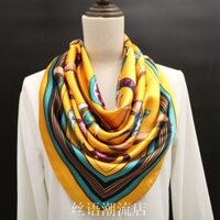 Khăn Vuông Satin Giả Khăn Lụa Nữ Thời Trang Khăn Chống Nắng Cổ Bảo Vệ Cổ Khăn