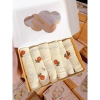 Khăn Xô Sữa  Bunny  Set 6 Khăn Sữa Cho Bé Muslin Siêu Mềm, Mịn Rửa Mặt, Tắm Cho Bé Sơ Sinh