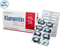 Kháng sinh Klamentin 875/125 (Amoxicilin/Acid clavulanic)