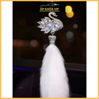 Khánh treo gương xe Thiên Nga Đuôi Hồ Ly mẫu mới 2024, phụ kiện trang trí xe by Ốp Khóa Vip