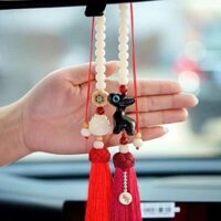 Khánh Treo Xe Gương Xe Ô Tô Hươu Và Hoa Sen Treo Xe Mang Lại May Mắn